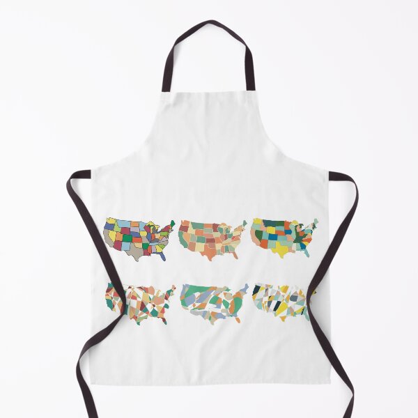 Item preview, USA Map Set of Six - Colourful States Line Art designed and sold by iampaulmorris.