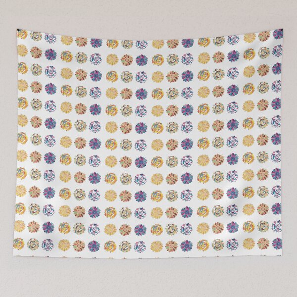 Item preview, Sunflower Set of Six - Geometric Floral Art designed and sold by iampaulmorris.