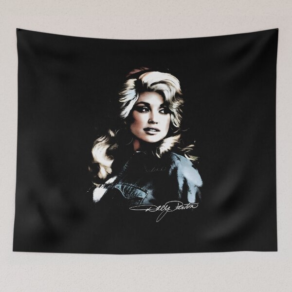 Item preview, Retro Dolly Parton Signing RIP Dolly Tribute designed and sold by Terahsharris.