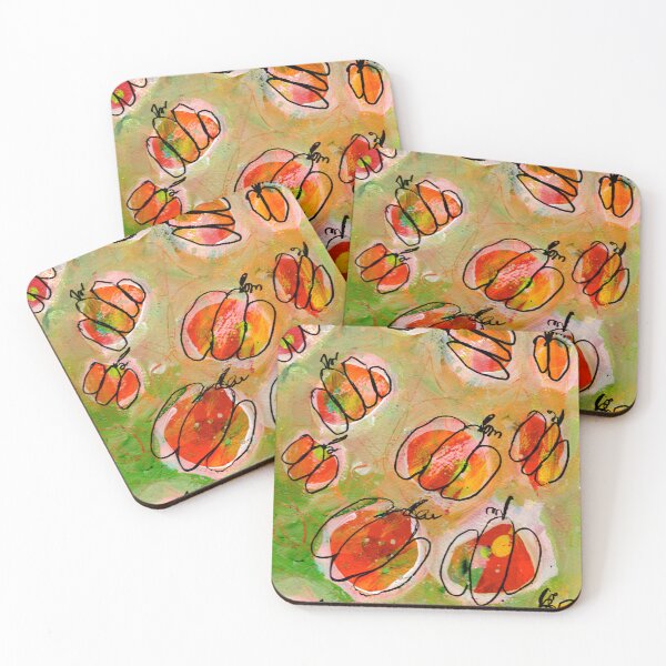 Item preview, Colourful Pumpkins designed and sold by paintingbyapage.