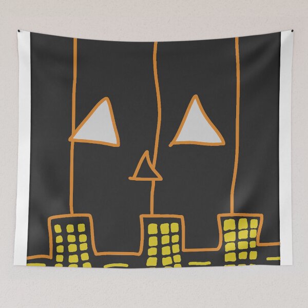 Item preview, City Skyline Pumpkin Face designed and sold by noctivaganta.