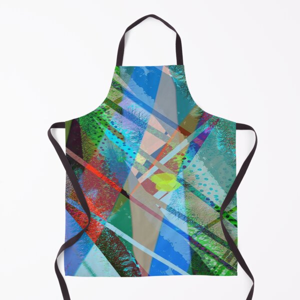 Item preview, Dynamic Textured Geometric Abstraction Blue Green designed and sold by Claws With Paws.