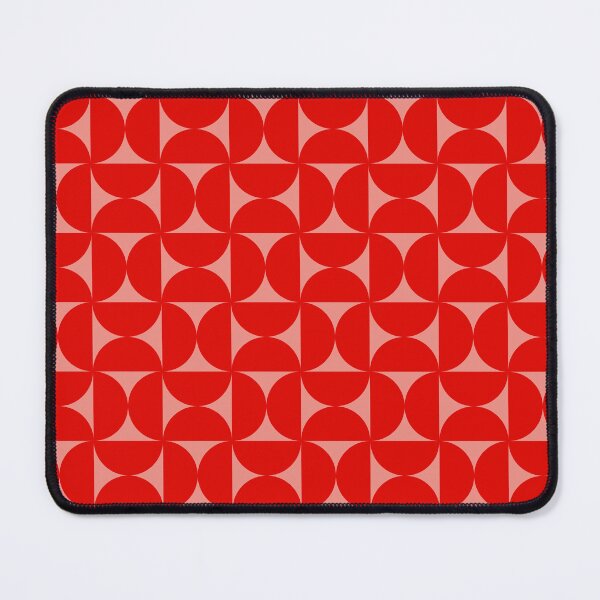 Item preview, Mid-Century Bauhaus Arches – Retro Semicircle Geometric Pattern | Red designed and sold by Frohyou.