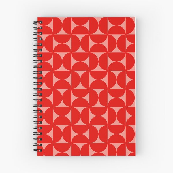 Item preview, Mid-Century Bauhaus Arches – Retro Semicircle Geometric Pattern | Red designed and sold by Frohyou.
