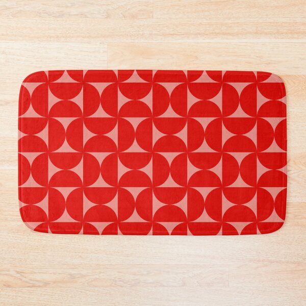 Item preview, Mid-Century Bauhaus Arches – Retro Semicircle Geometric Pattern | Red designed and sold by Frohyou.
