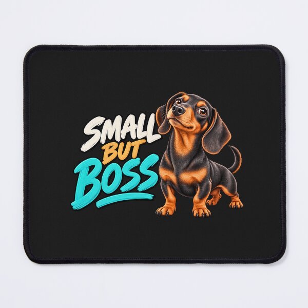 Item preview, Small But Boss Dachshund Funny Dog Lover Design designed and sold by AdicretorDesign.