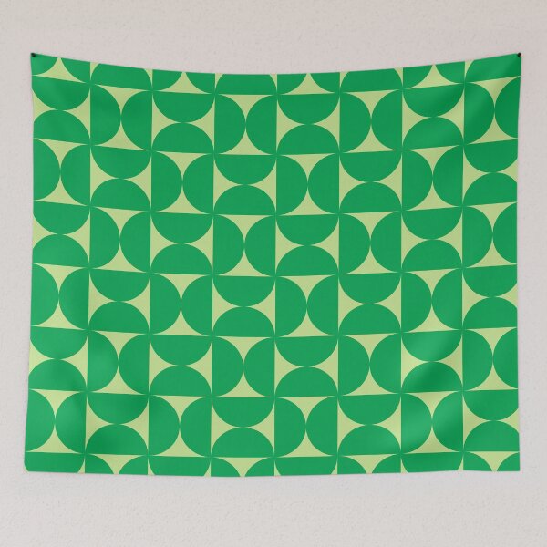Item preview, Mid-Century Bauhaus Arches – Retro Semicircle Geometric Pattern | Green designed and sold by Frohyou.