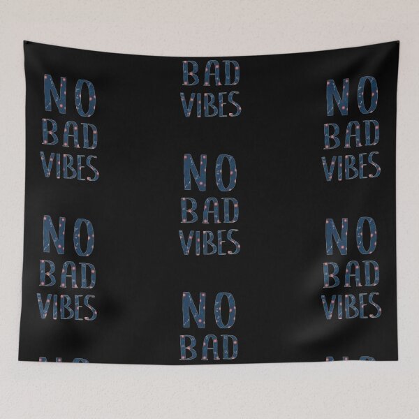Item preview, No Bad Vibes Cosmic Galaxy Typography Sticker designed and sold by Scro-Ciob-Shop.