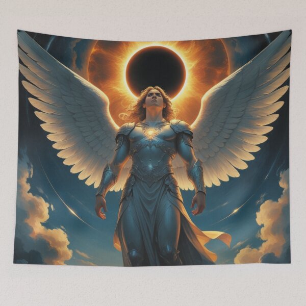 Item preview, Warrior Angel Under Solar Eclipse  designed and sold by GenesisArtis.