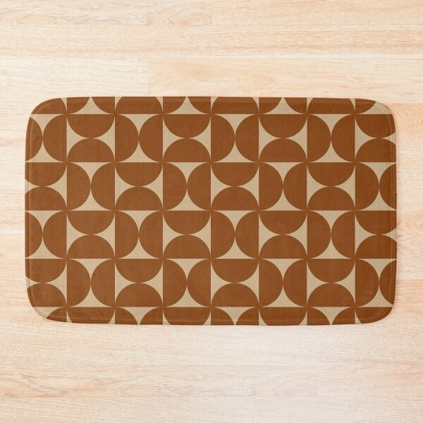 Item preview, Mid-Century Bauhaus Arches – Retro Semicircle Geometric Pattern | Brown designed and sold by Frohyou.