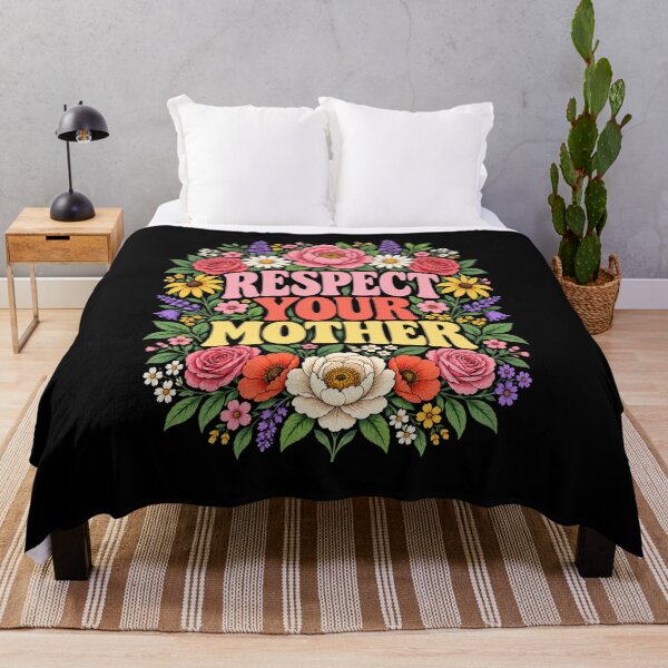 Item preview, Respect Your Mother Floral Nature Mom Roses Bouquet T-Shirt, Mother Gift, Floral Mom Graphic Tee designed and sold by Trendably.