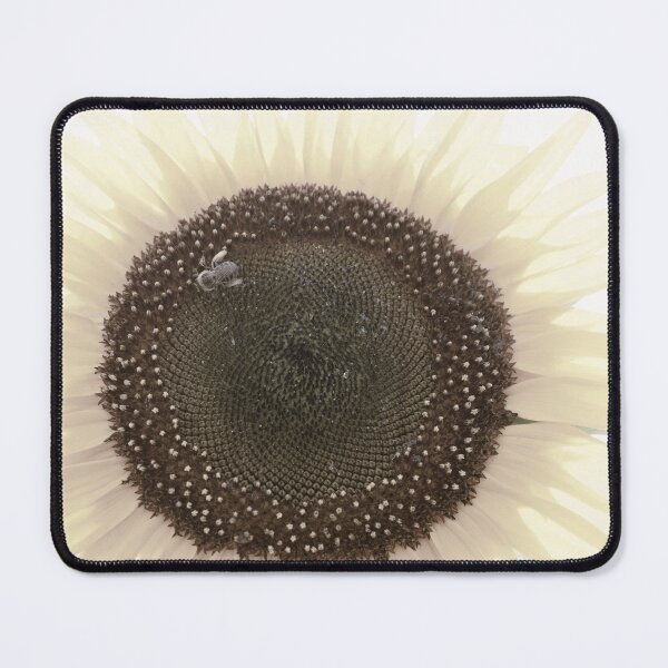Item preview, Bee pollinating sunflower designed and sold by ecureuil.