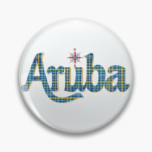 Item preview, Aruba tartan flag colors logo designed and sold by Tirsot.
