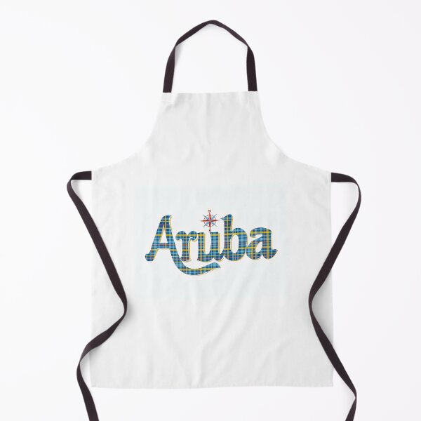 Item preview, Aruba tartan flag colors logo designed and sold by Tirsot.
