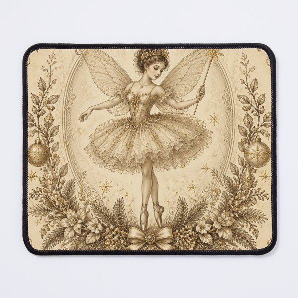 Item preview, Sugar Plum Fairy - Ivory Vintage Christmas Illustration designed and sold by SunnyDesign82.
