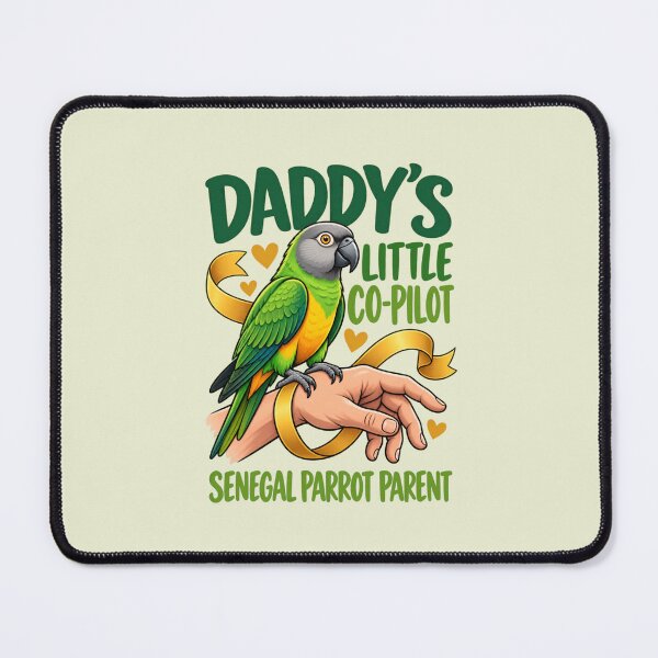 Item preview, Daddy’s Little Co Pilot Senegal Parrot designed and sold by PunchDrop.