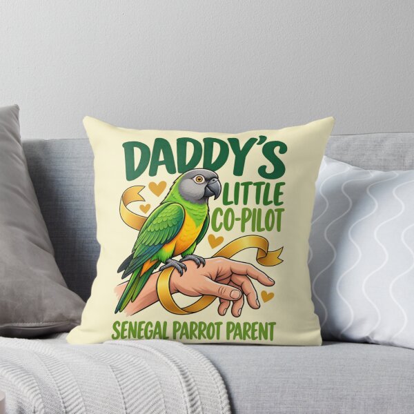 Item preview, Daddy’s Little Co Pilot Senegal Parrot designed and sold by PunchDrop.