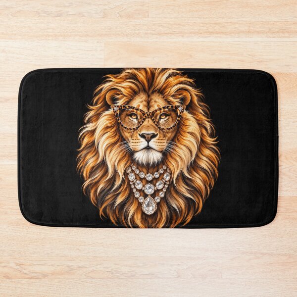 Item preview, Glam Lion Leopard Glasses Crystal Necklace Fashionable Lioness Style designed and sold by 76Valeria.