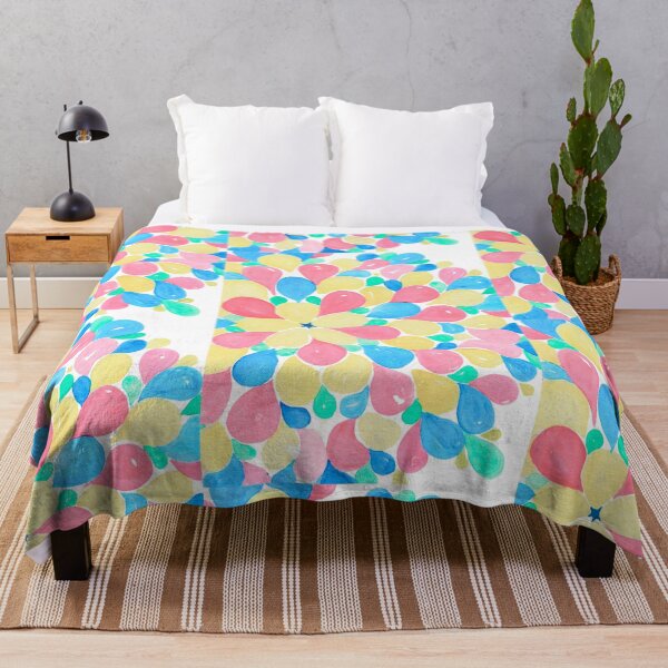 Item preview, Pastel Pink Blue and Mint Floral Pattern designed and sold by ArithraStudio.
