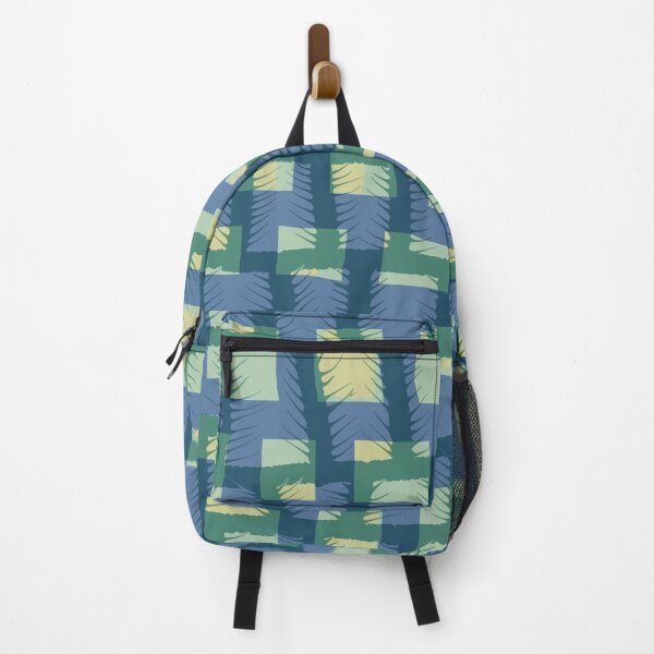 Item preview, Abstract Modern Scandinavian Spiky Grid in Blue and Green designed and sold by Deutschic.