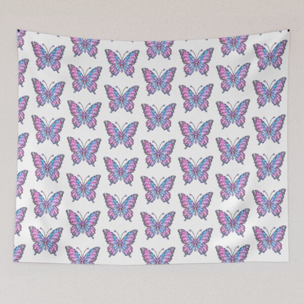Item preview, Holographic Rhinestone Butterfly in Pink and Blue designed and sold by YourstickLume.