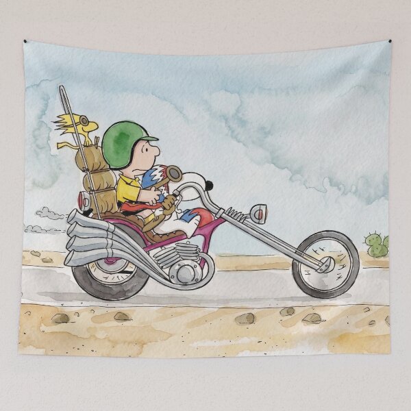 Item preview, Snoopy's motorcycle ride designed and sold by sid1802.