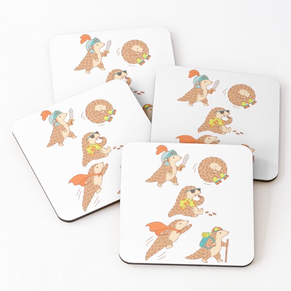 Item preview, Cute Pangolin Knight Superhero designed and sold by Limuko.