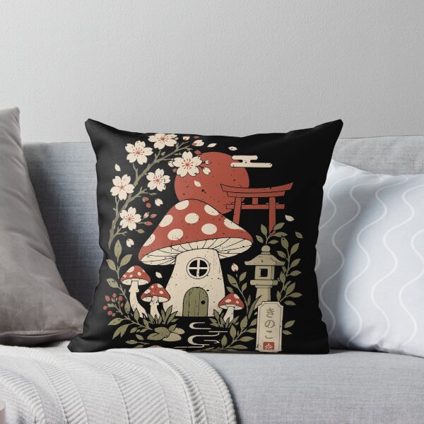 Item preview, Japanese Mushroom Cottage Torii Gate Sakura designed and sold by crouchingpixel.