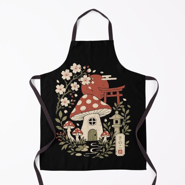 Item preview, Japanese Mushroom Cottage Torii Gate Sakura designed and sold by crouchingpixel.