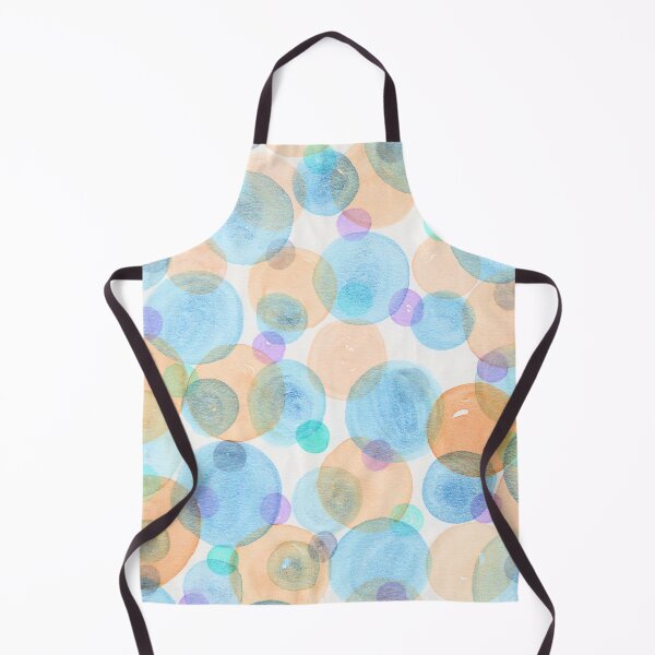 Item preview, Pastel Blue Peach and Mint Watercolour Circles designed and sold by ArithraStudio.