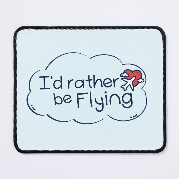 Item preview, I’d rather be flying Sticker designed and sold by indracarolstudio.