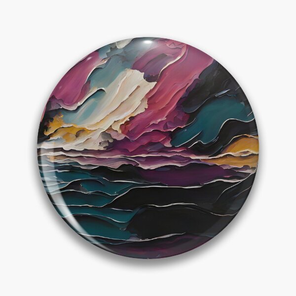 Item preview, Cosmic Ocean Abstract Stormy Seascape designed and sold by Serene Strokes Art.