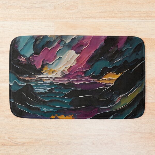 Item preview, Cosmic Ocean Abstract Stormy Seascape designed and sold by Serene Strokes Art.