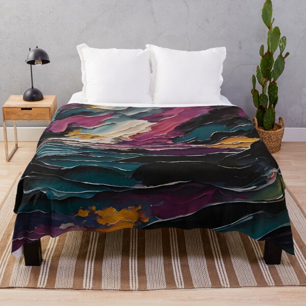 Item preview, Cosmic Ocean Abstract Stormy Seascape designed and sold by Serene Strokes Art.