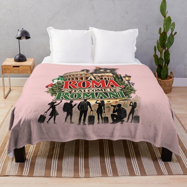 Item preview, A Roma, Fai Come i Romani – Vintage Rome Italy Travel Design designed and sold by The Kawaii Forge.