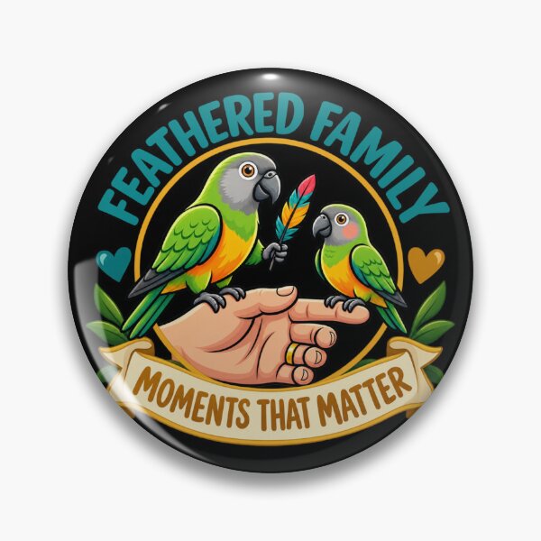 Item preview, Feathered Family Moments That Matter Senegal Parrot designed and sold by PunchDrop.