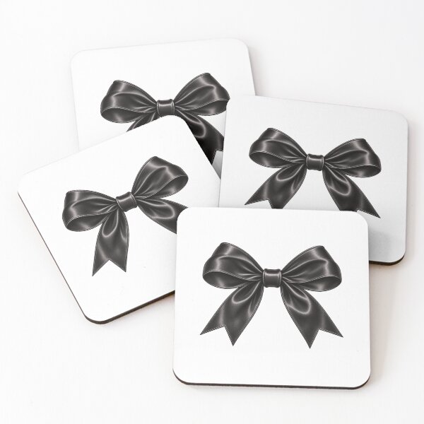 Item preview, Black Satin Bow Coquette Gothic Feminine Aesthetic designed and sold by StickyDelights.