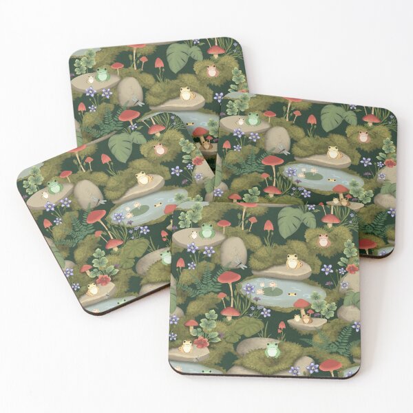 Item preview, Mossy Frog Pond designed and sold by UnhingedBird.