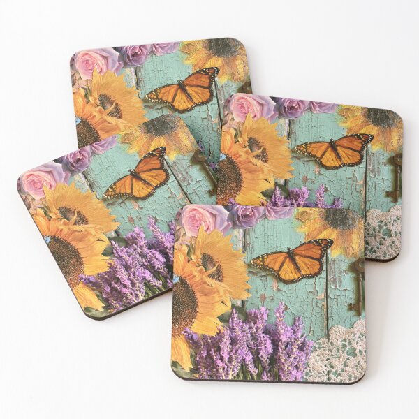 Item preview, Beautiful, colorful butterfly flower collage designed and sold by dcrc.
