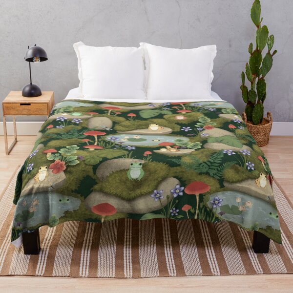 Item preview, Mossy Frog Pond designed and sold by UnhingedBird.