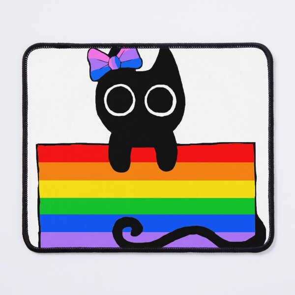 Item preview, Black Cat Pride Rainbow designed and sold by Team Manticore.
