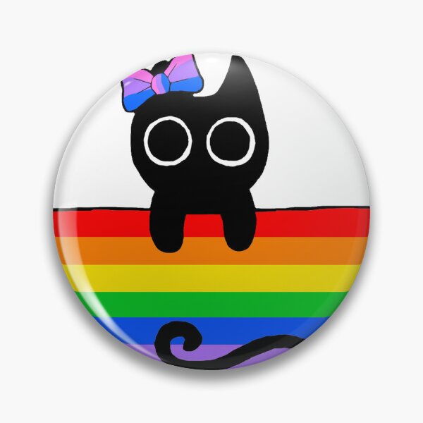 Item preview, Black Cat Pride Rainbow designed and sold by Team Manticore.