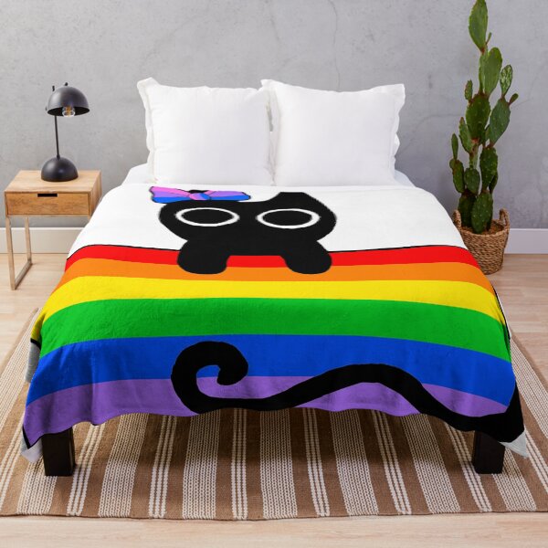 Item preview, Black Cat Pride Rainbow designed and sold by Team Manticore.