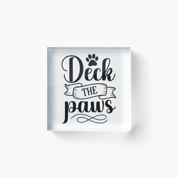 Item preview, Christmas Dog Deck the Paws Funny Holiday Vibes Design designed and sold by FuzionRaptor.
