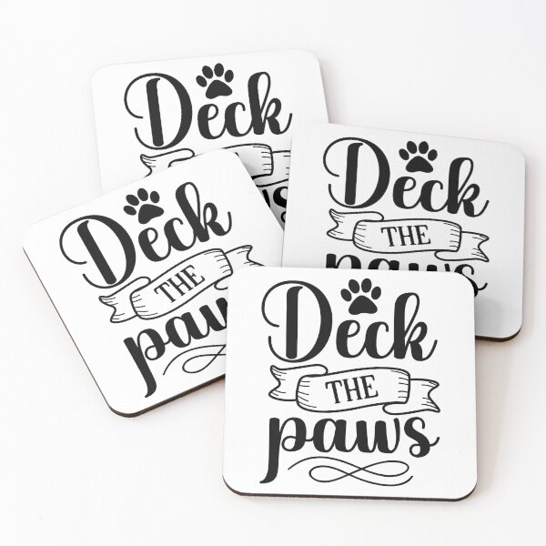 Item preview, Christmas Dog Deck the Paws Funny Holiday Vibes Design designed and sold by FuzionRaptor.