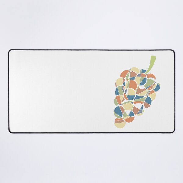Item preview, Peach & Blue Mosaic Grapes - Colourful Circle Fruit Art designed and sold by iampaulmorris.