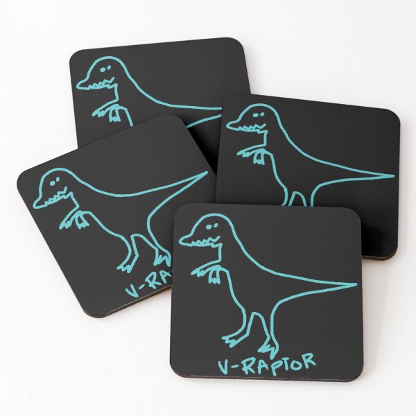 Item preview, Cute Funny V-Raptor Dinosaur Doodled designed and sold by Jigongsela.