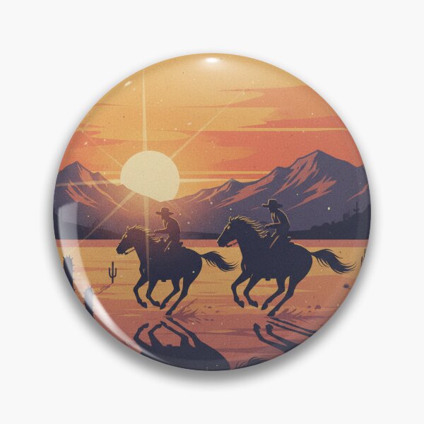 Item preview, Cowboys at Sunset: Retro Old West Style designed and sold by MatildeStore.
