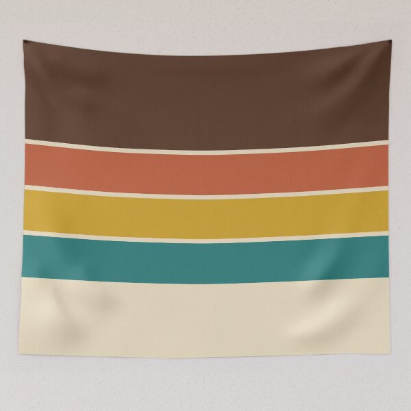 Item preview, Warm Scandinavian 70s Vintage Retro Stripes designed and sold by Deutschic.