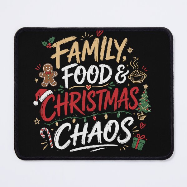 Item preview, Family Food & Christmas Chaos – Funny Christmas Family Holiday Design designed and sold by mraihan.